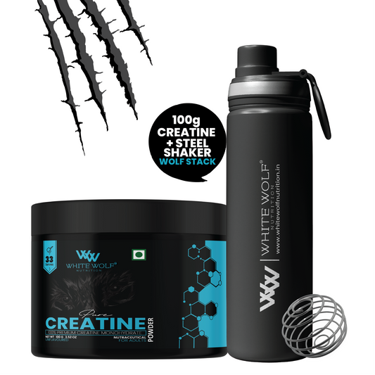 Creatine + Steel Shaker