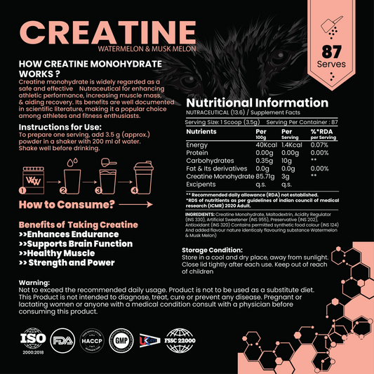 Pure Range Creatine Monohydrate Flavoured