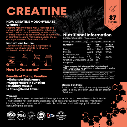 Pure Range Creatine Monohydrate – Flavoured
