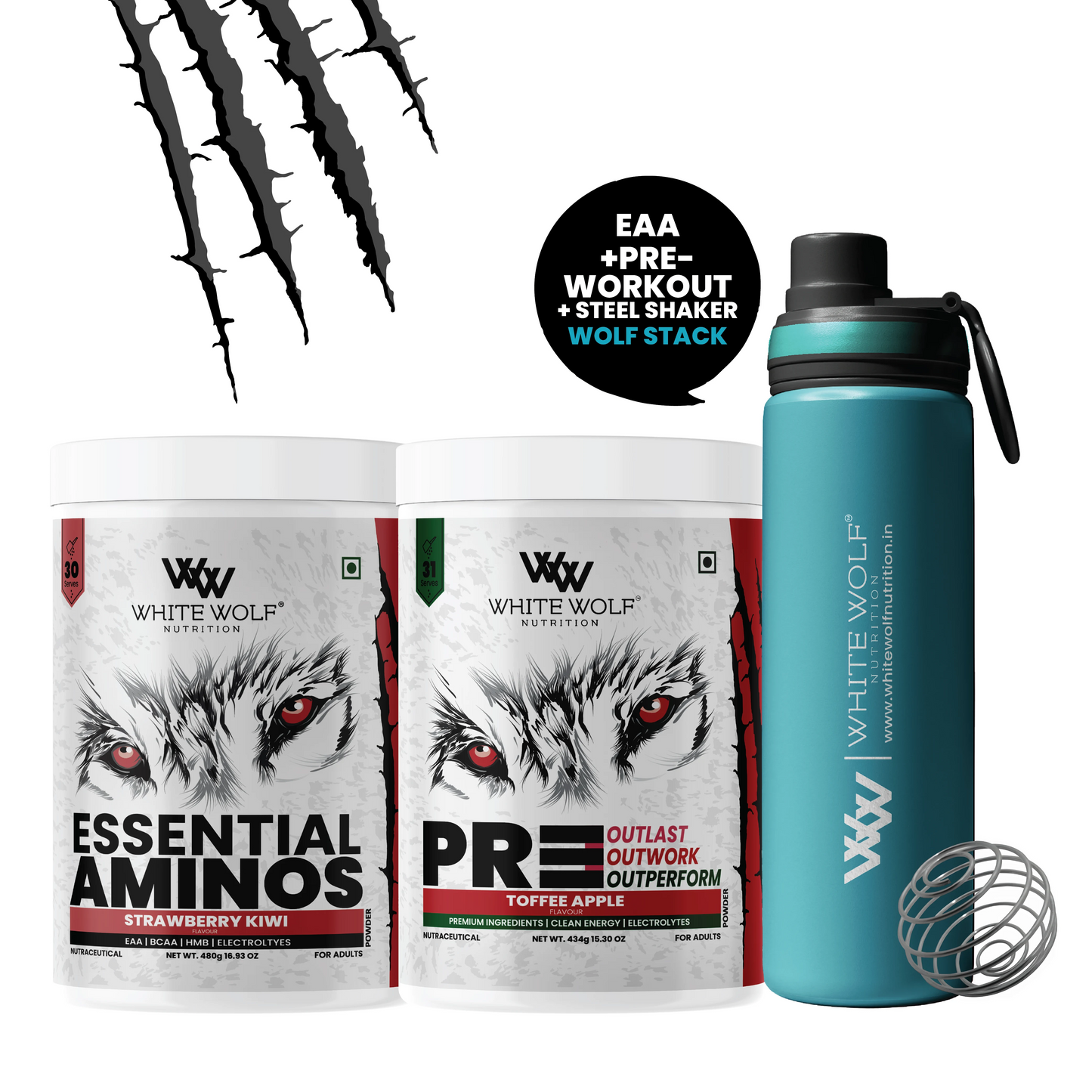 Eaa + Preworkout + Steel Shaker