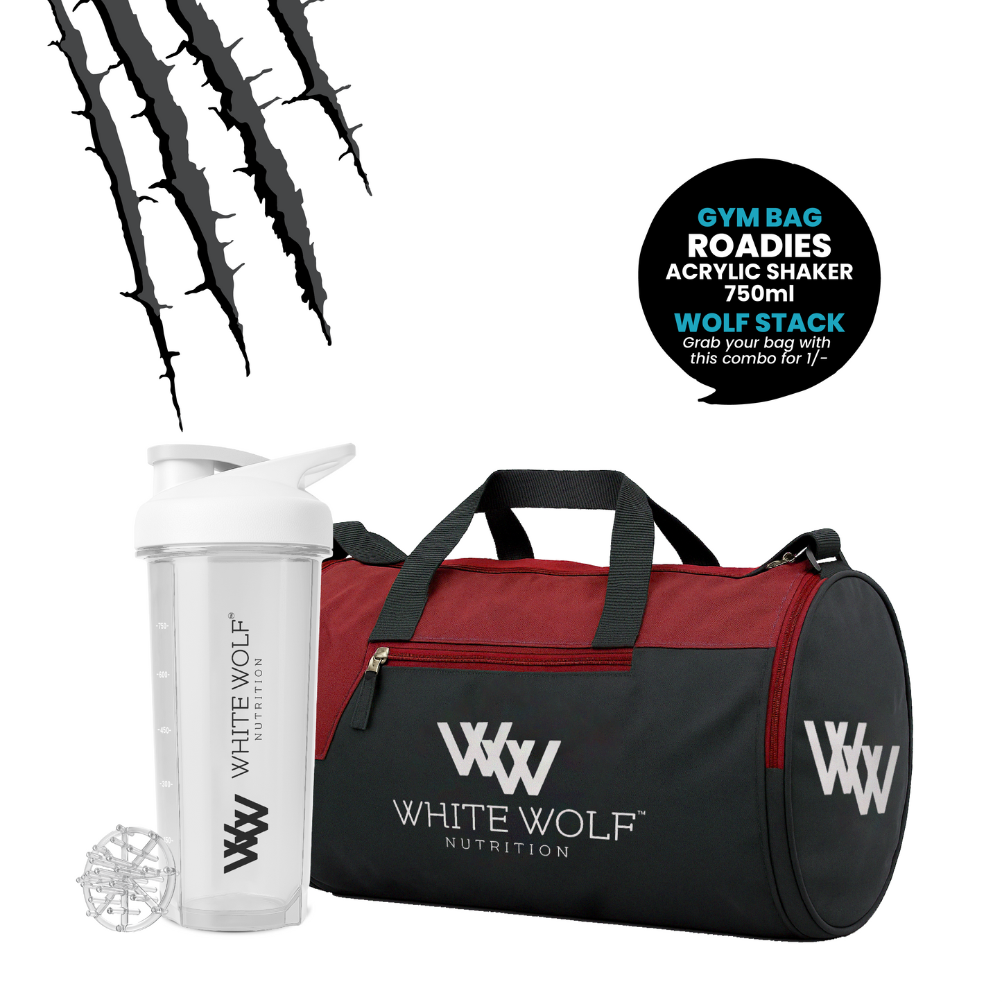 Gym Bag + Roadies Shaker