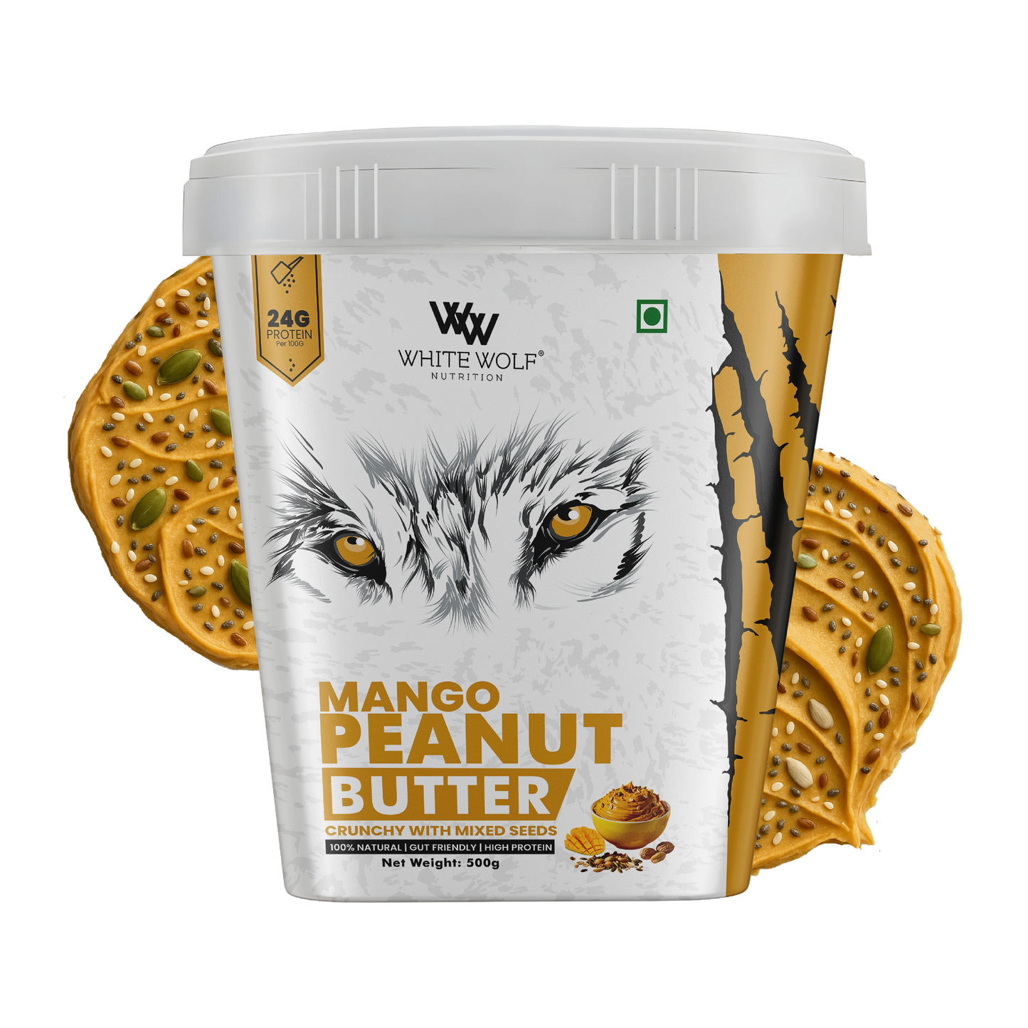 Mango Peanut Butter with Mixed Seeds