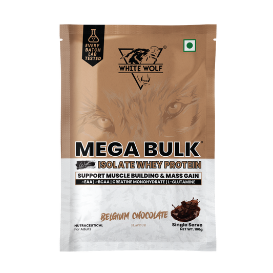 Mega Bulk Mass Gainer with Whey Protein Travel Pack