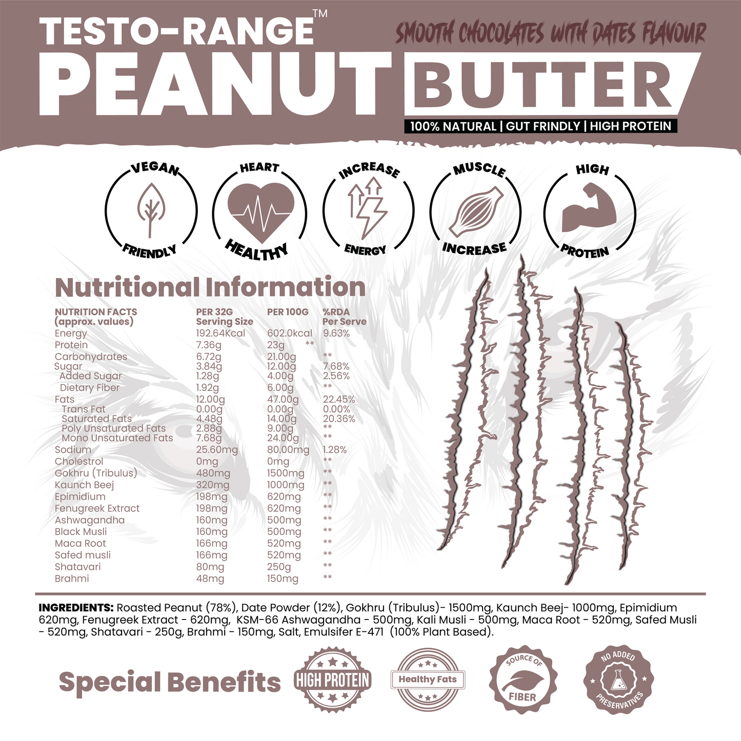 Testo-Rage Peanut Butter
