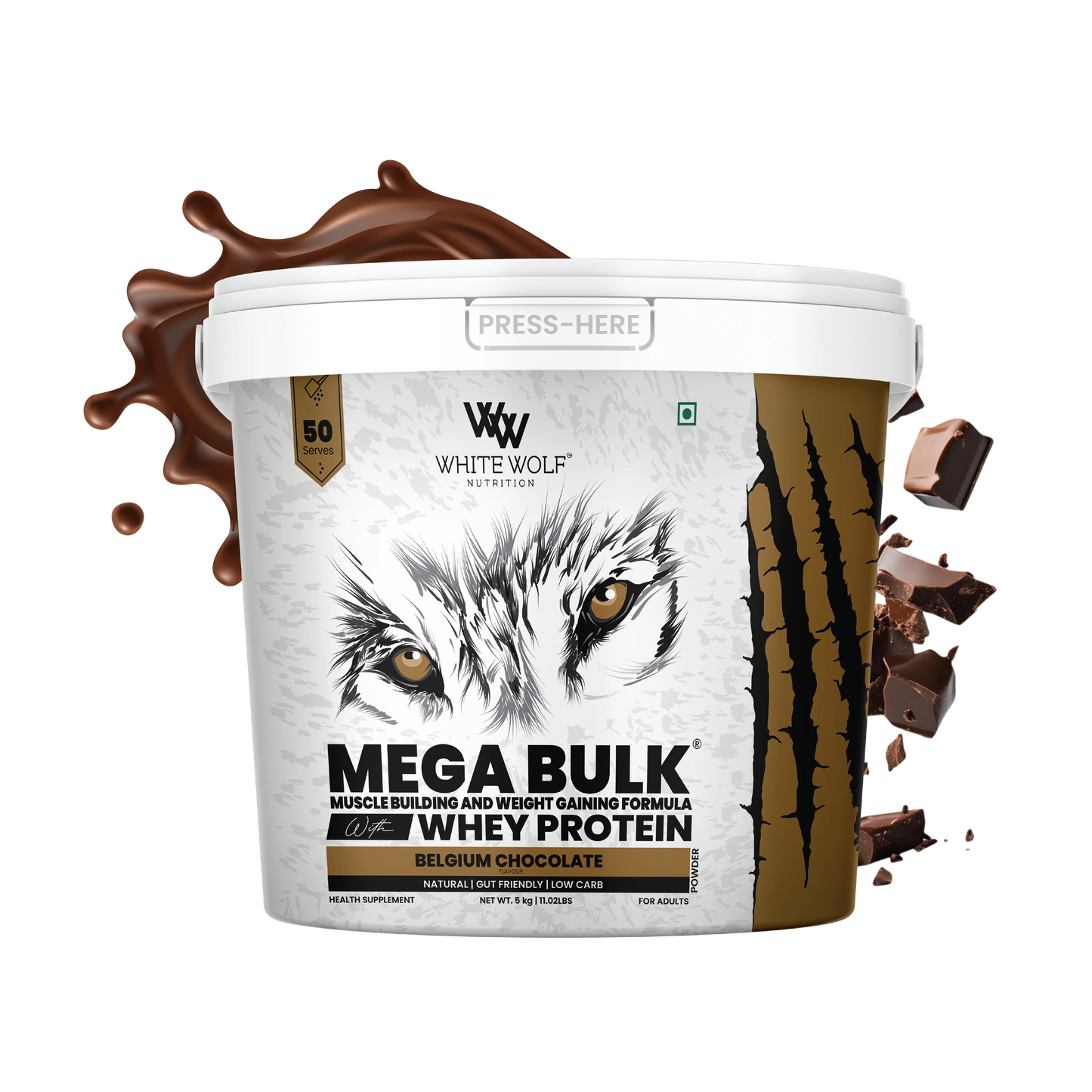 Mega Bulk Mass Gainer With  Whey Protein
