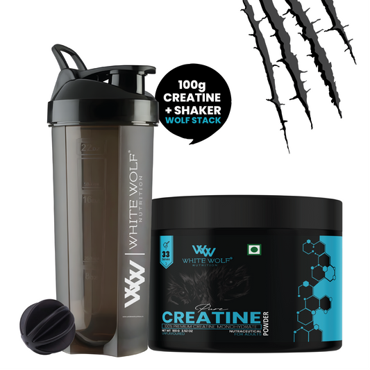 Creatine + Plastic Shaker