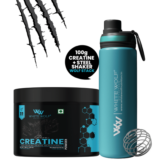 Creatine + Steel Shaker