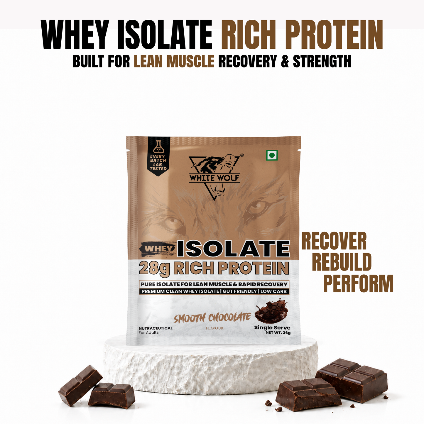 Whey Isolate – 28 g Protein Travel Pack