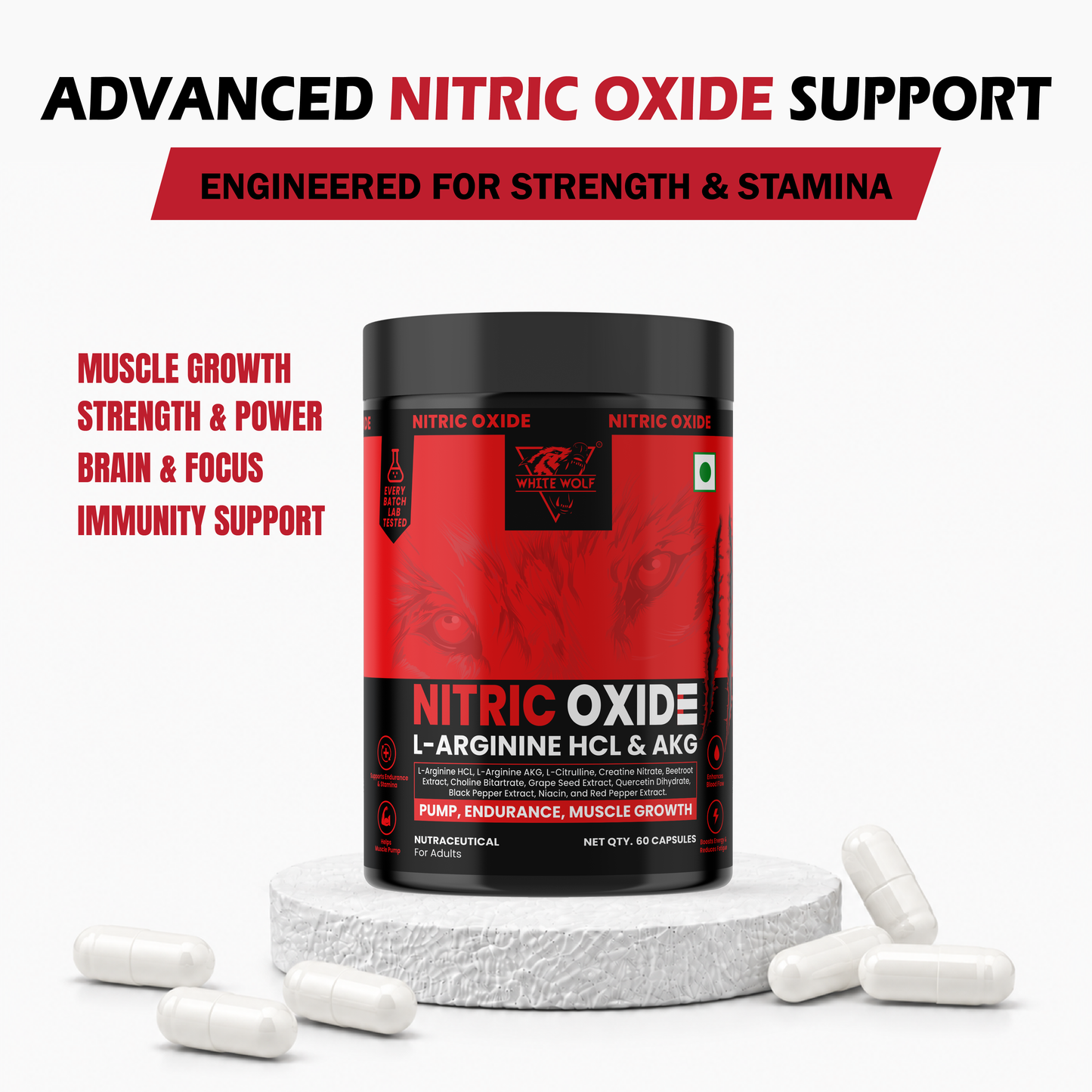 Nitric Oxide  With L- Arginine Hcl & AKG