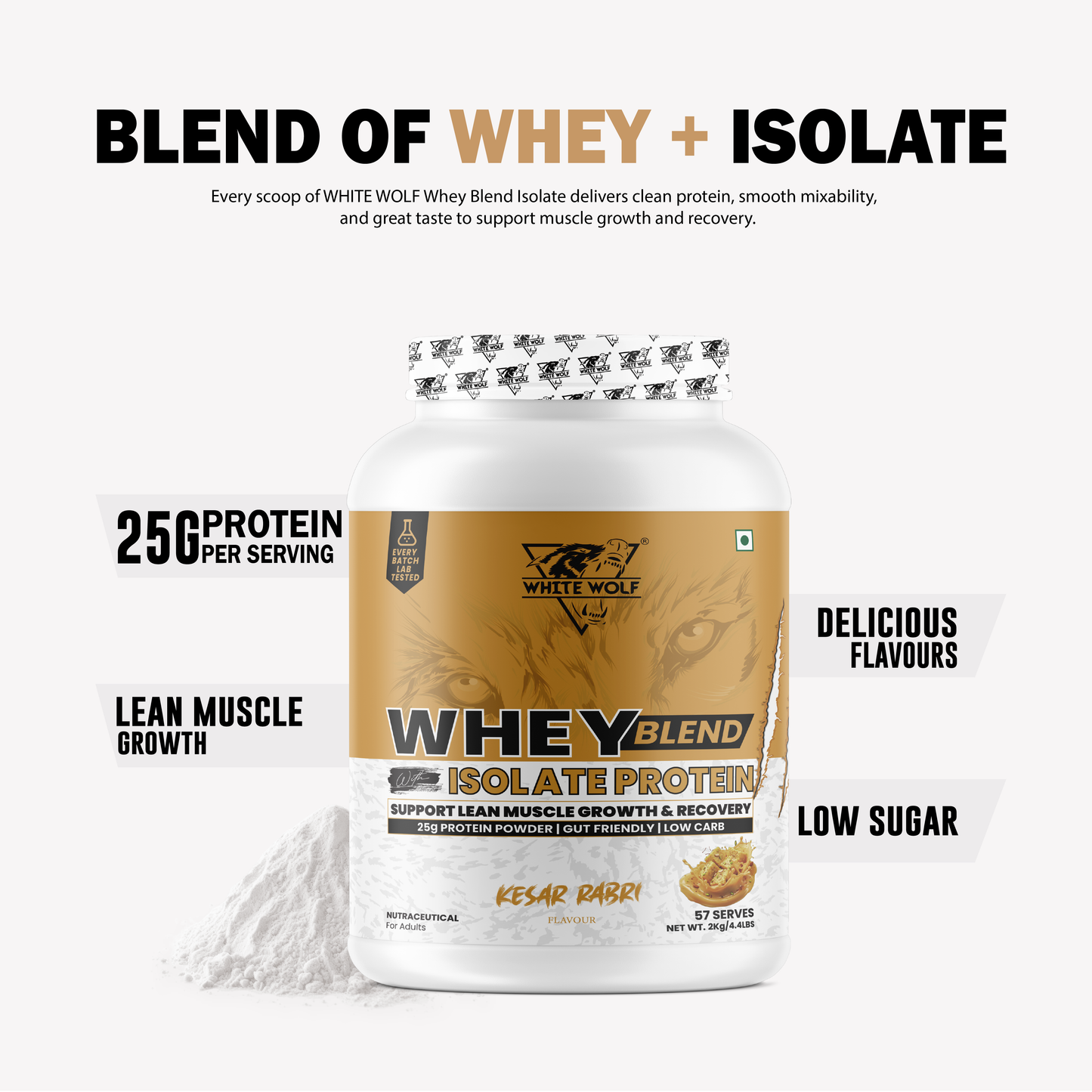 Whey Blend with Isolate – 25 g Protein
