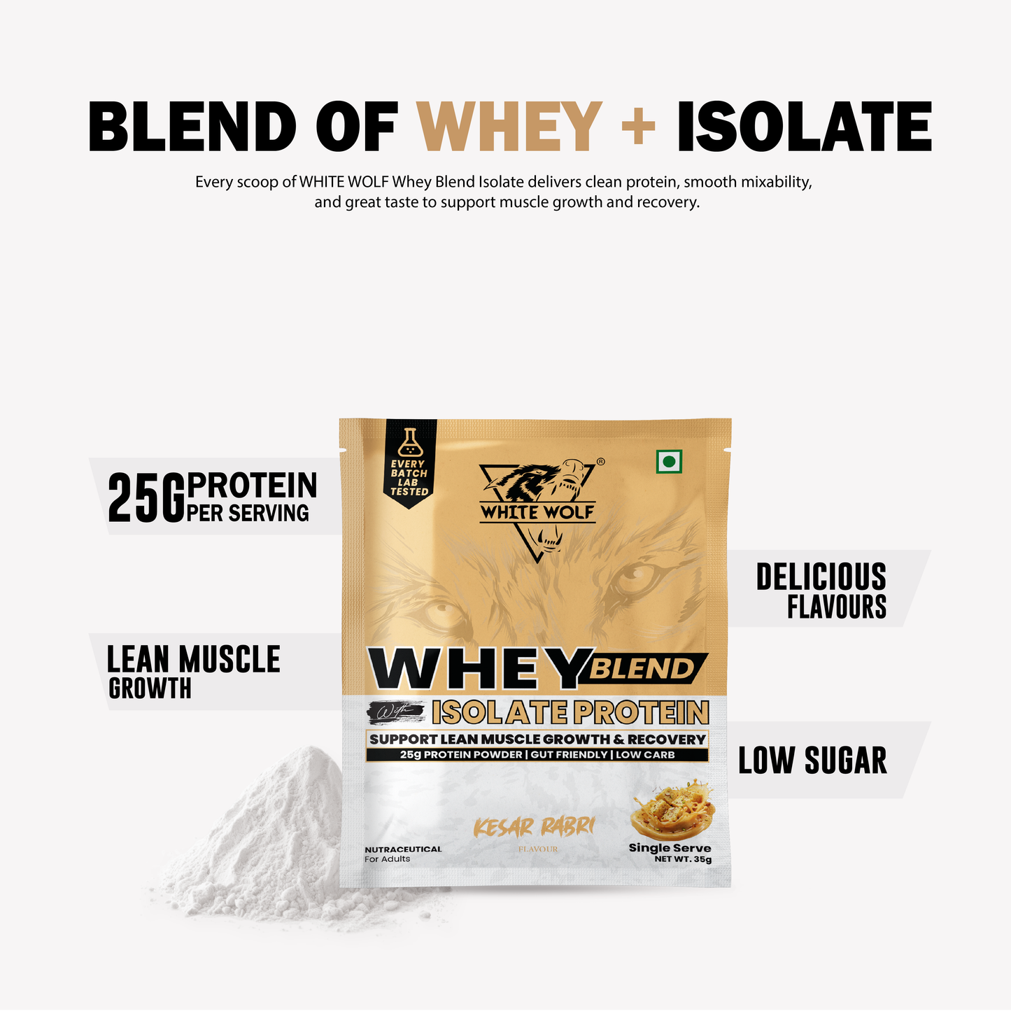 Whey Blend with Isolate – 25 g Protein Travel Pack