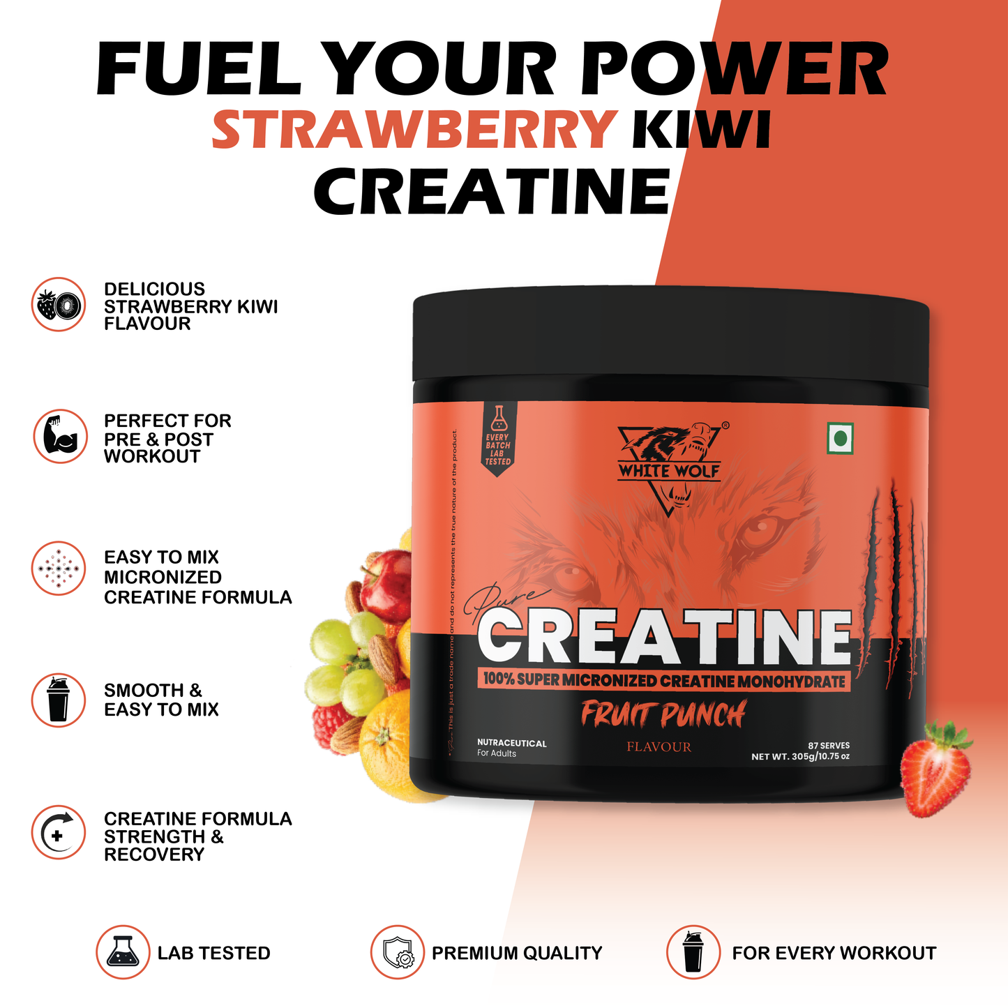 Pure Range Creatine Monohydrate – Flavoured