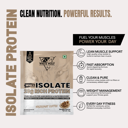 Whey Isolate – 28 g Protein Travel Pack