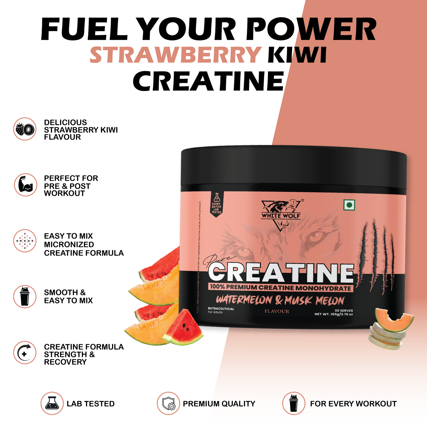Pure Range Creatine Monohydrate – Flavoured
