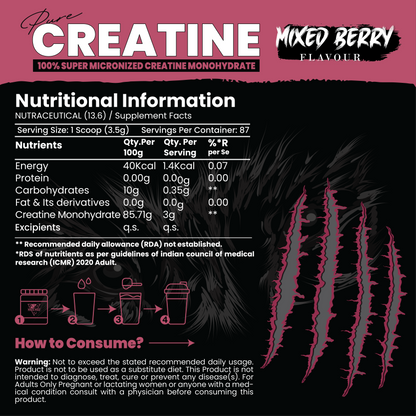 Pure Range Creatine Monohydrate – Flavoured