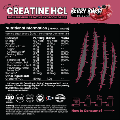 Pure Range Creatine HCL (Hydrochloride)