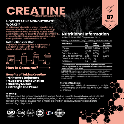 Pure Range Creatine Monohydrate Flavoured