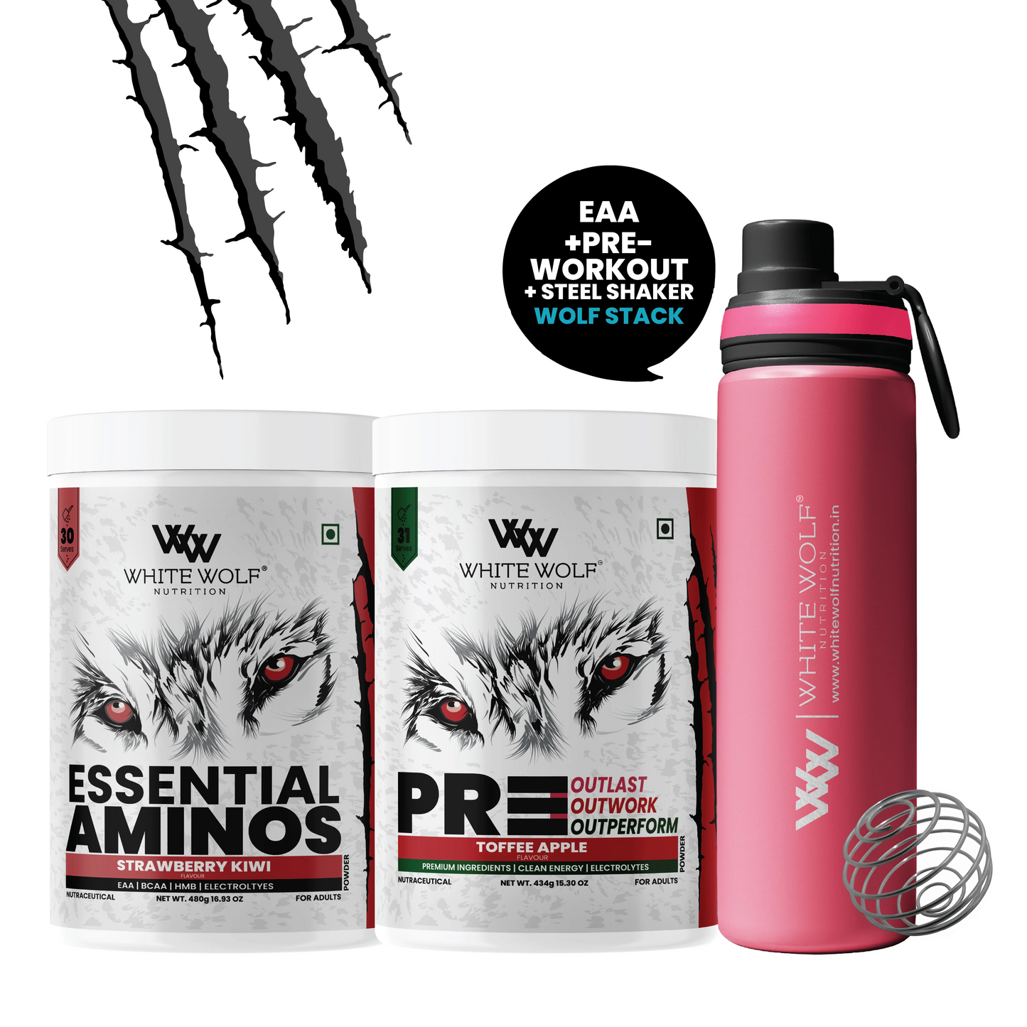 Eaa + Preworkout + Steel Shaker