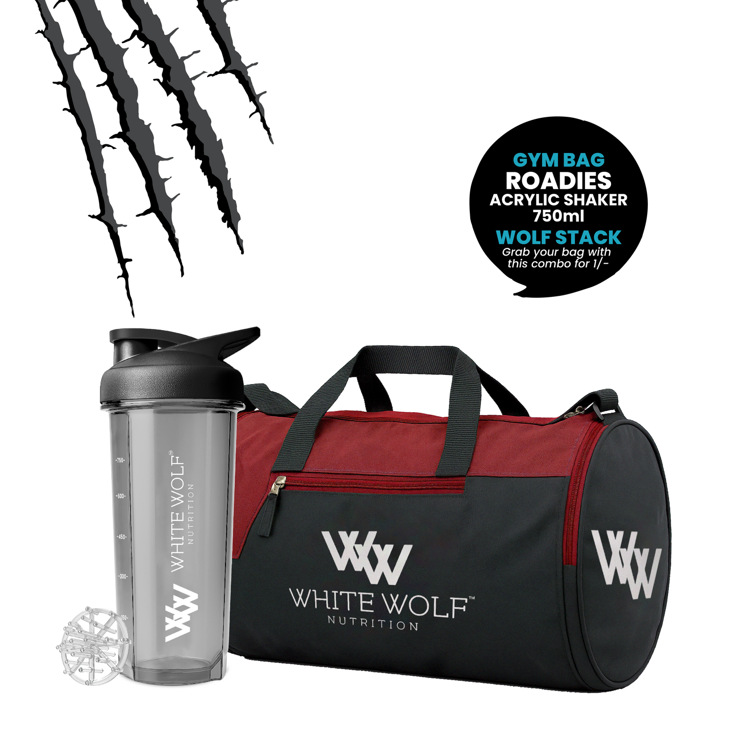 Gym Bag + Roadies Shaker