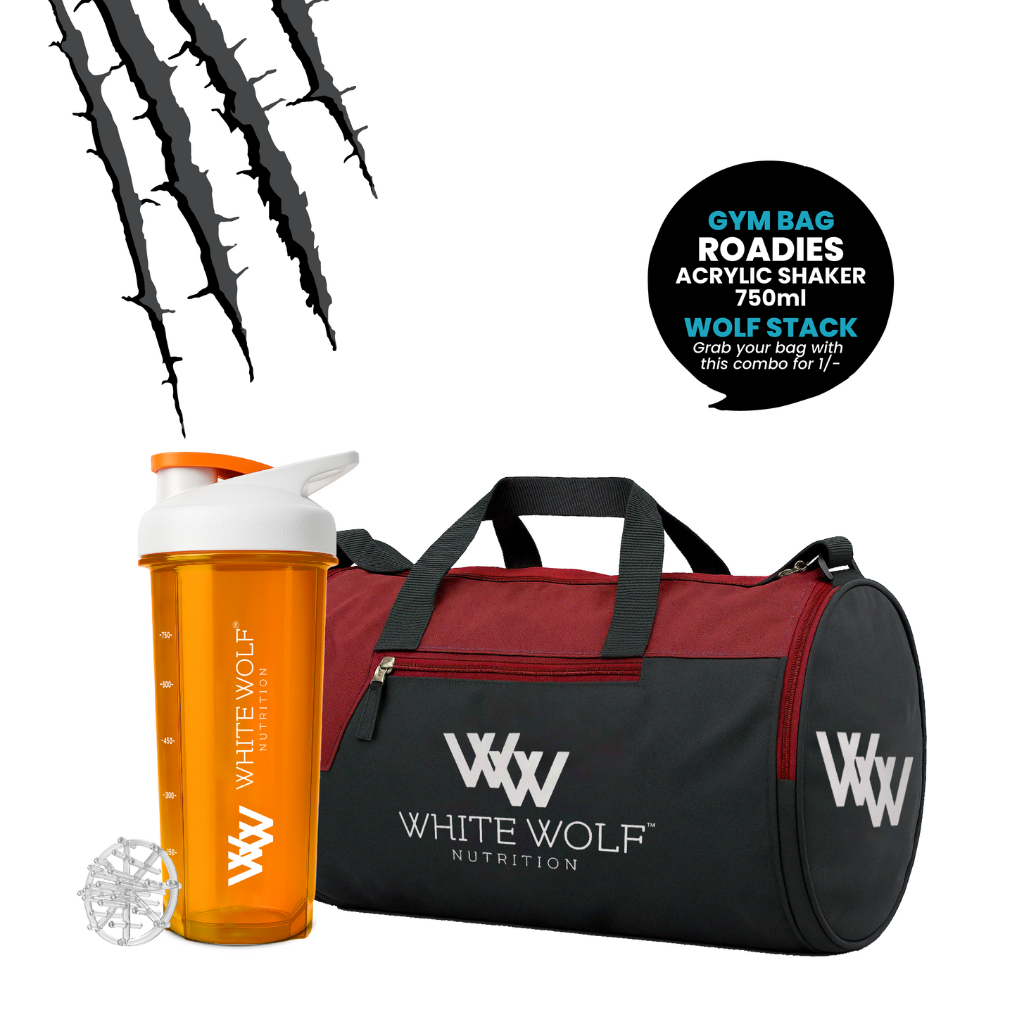 Gym Bag + Roadies Shaker