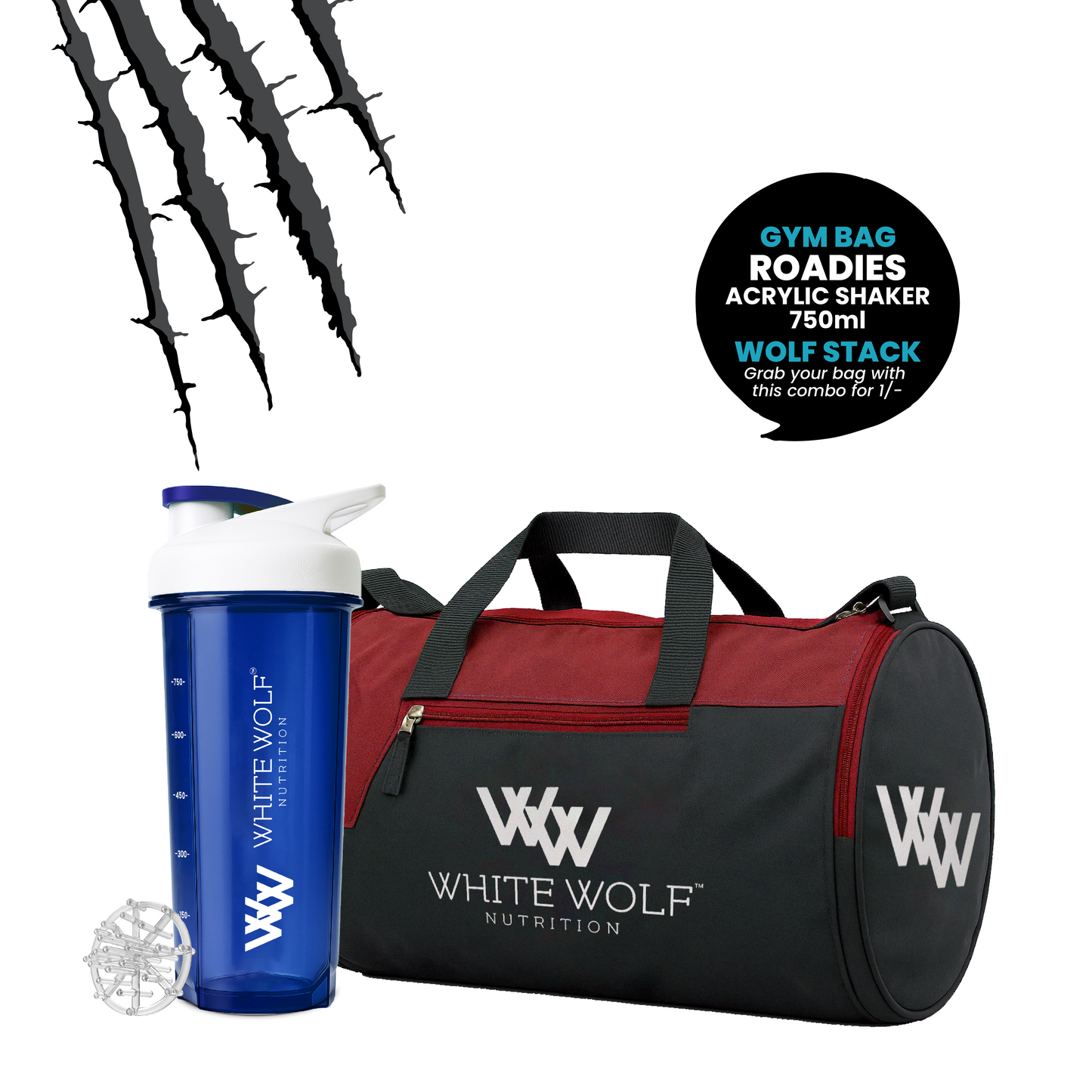 Gym Bag + Roadies Shaker