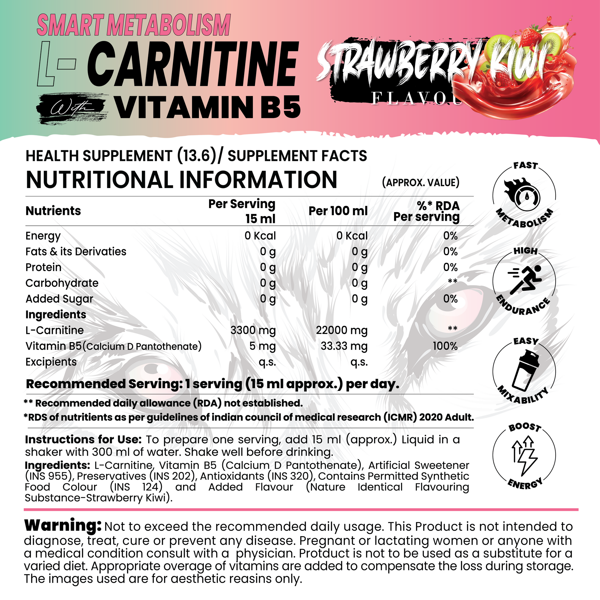 L-Carnitine White Wolf Nutrition L-Carnitine White Wolf Nutrition