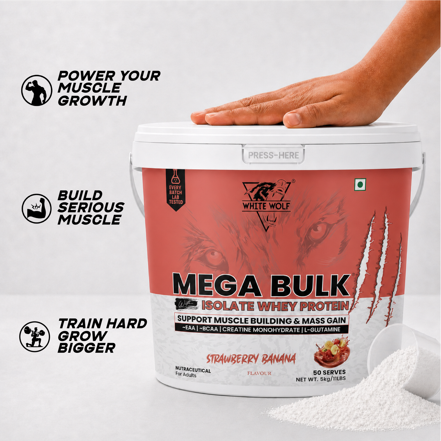 Mega Bulk Mass Gainer with Whey Protein