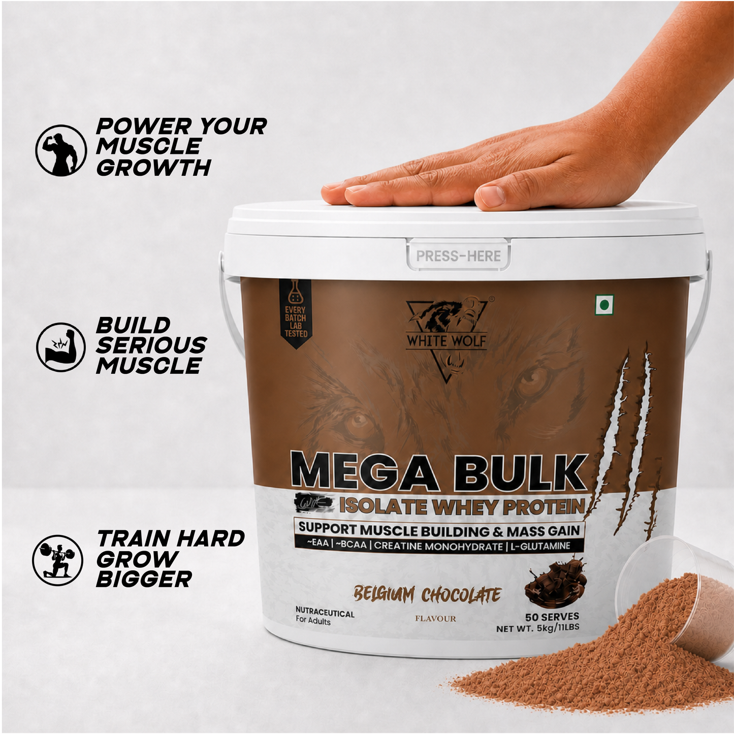 Mega Bulk Mass Gainer with Whey Protein