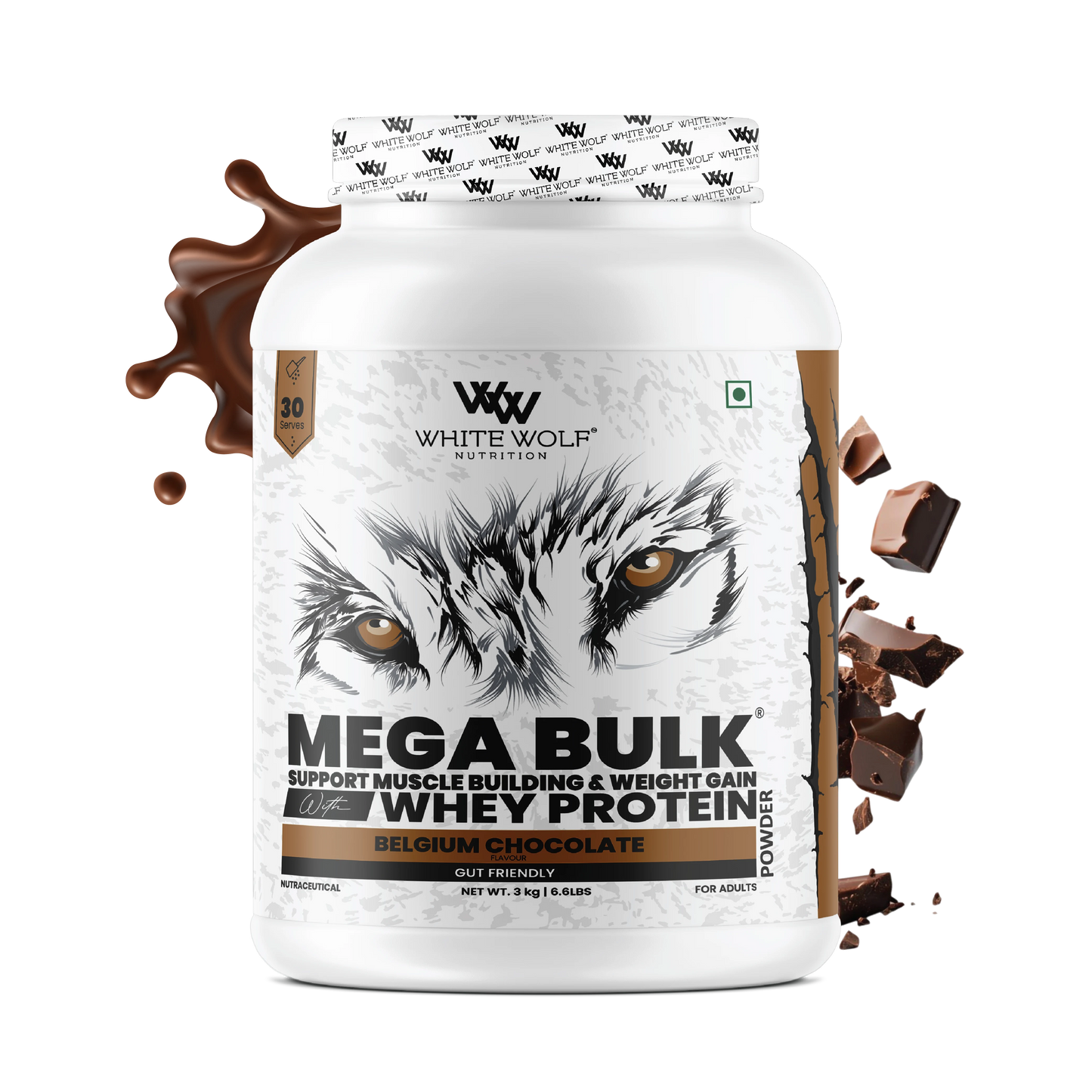Mega Bulk Mass Gainer With  Whey Protein