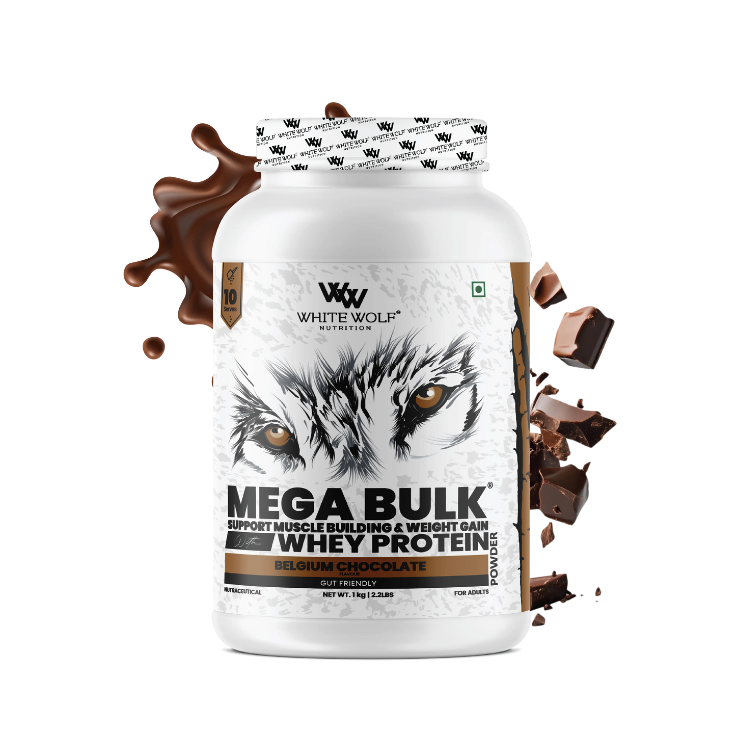 Mega Bulk Mass Gainer With  Whey Protein