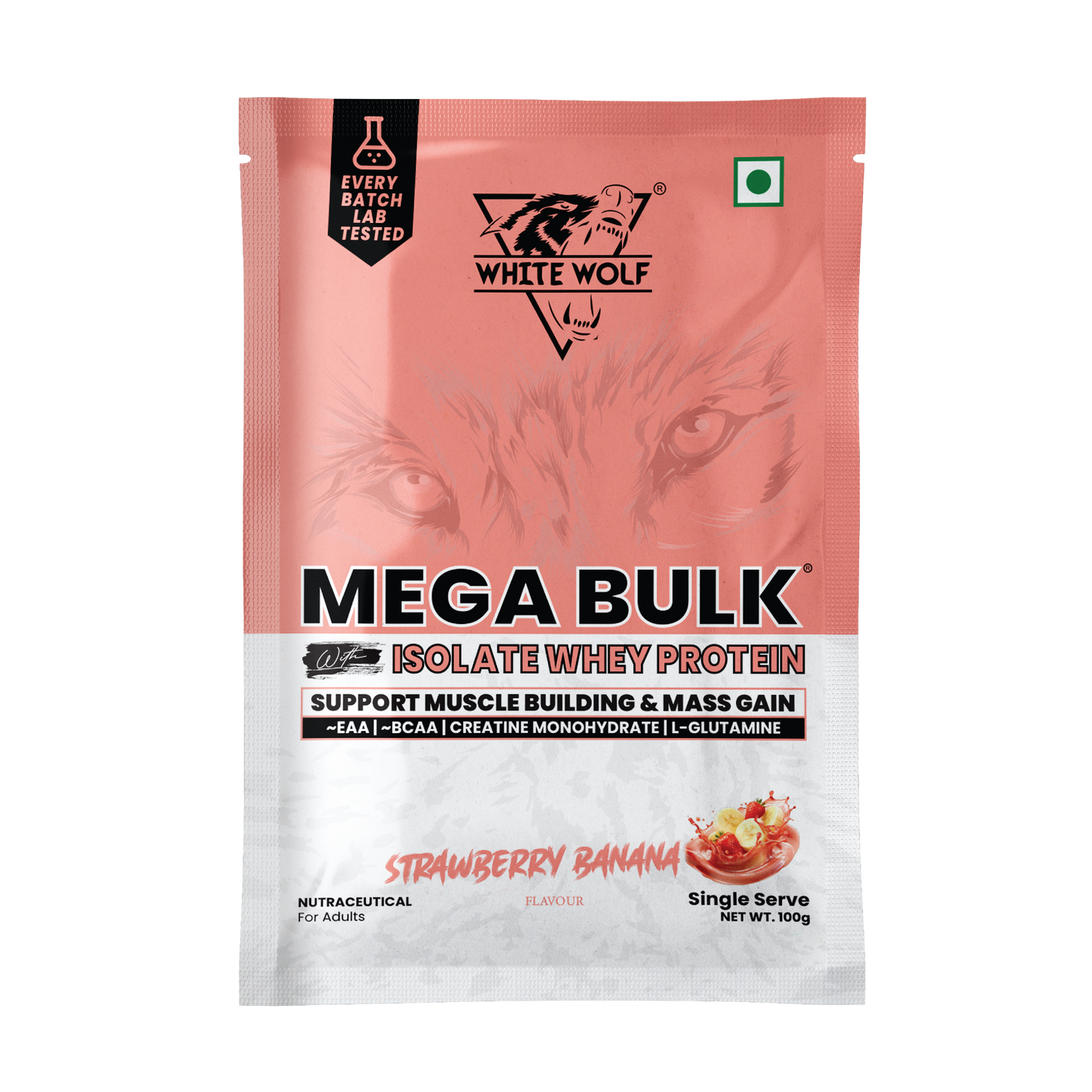Mega Bulk Mass Gainer with Whey Protein Travel Pack