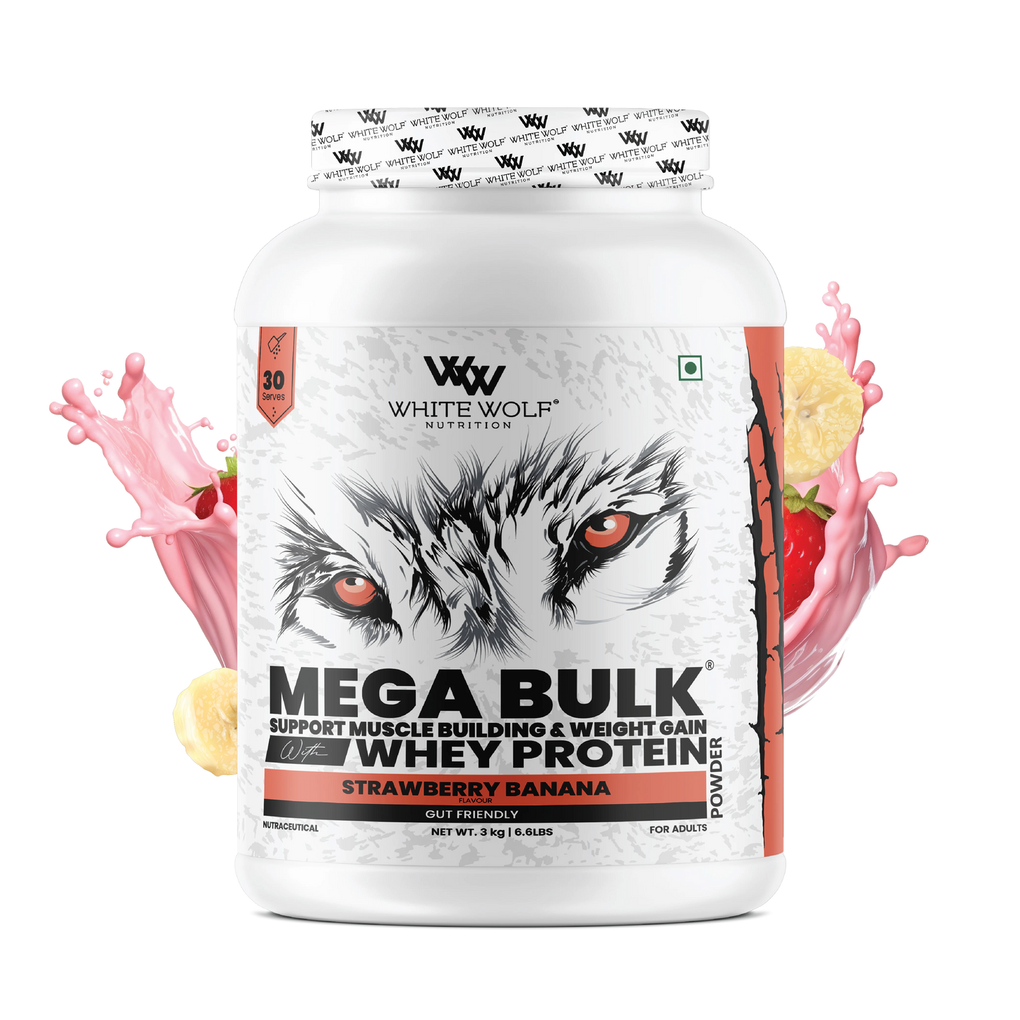 Mega Bulk Mass Gainer With  Whey Protein