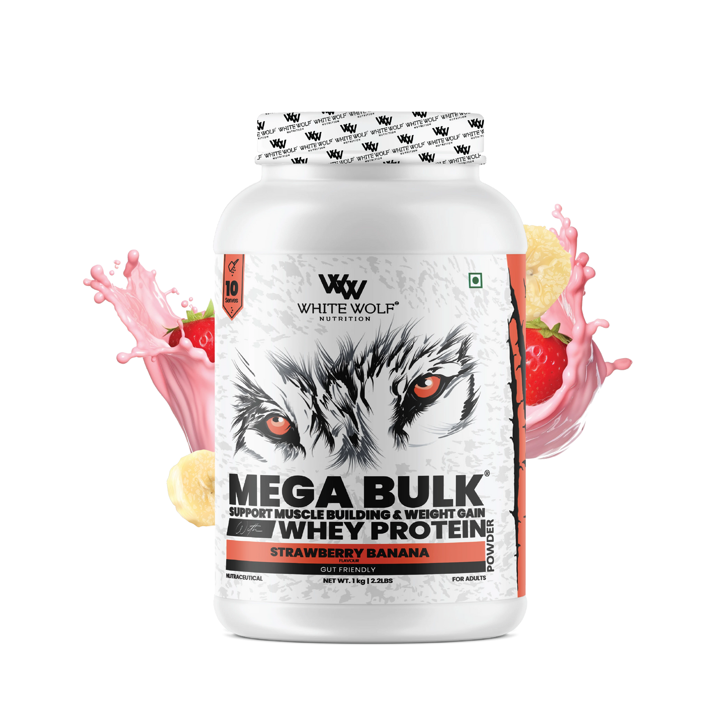 Mega Bulk Mass Gainer With  Whey Protein
