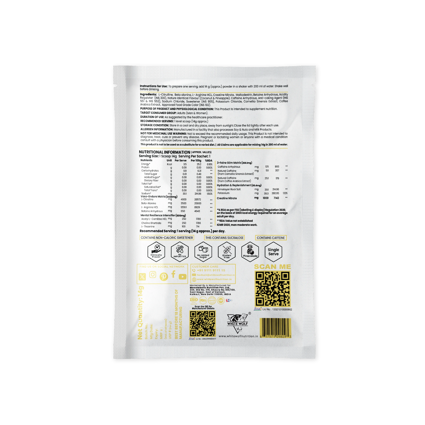 PR3-Out Performe Pre workout  Travel Pack