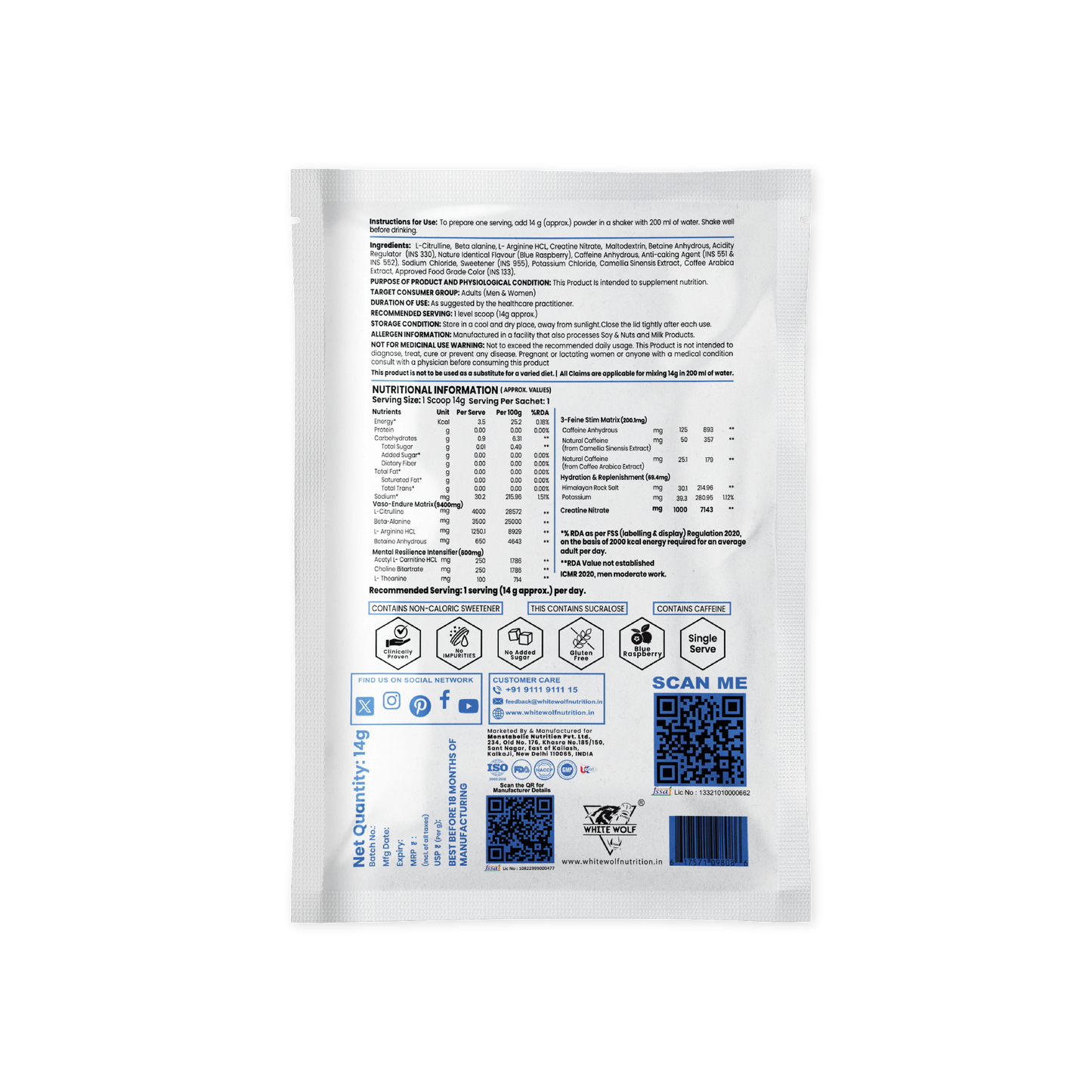 PR3-Out Performe Pre workout  Travel Pack