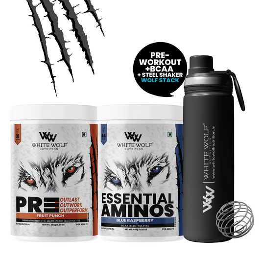 Pre-Workout + BCAA + Steel Shaker
