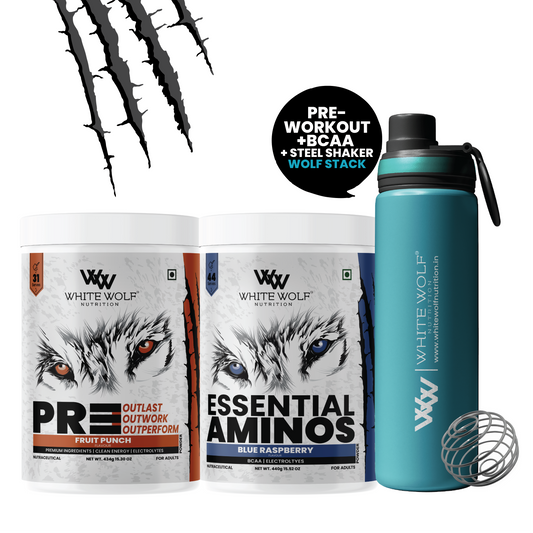 Pre-Workout + BCAA + Steel Shaker