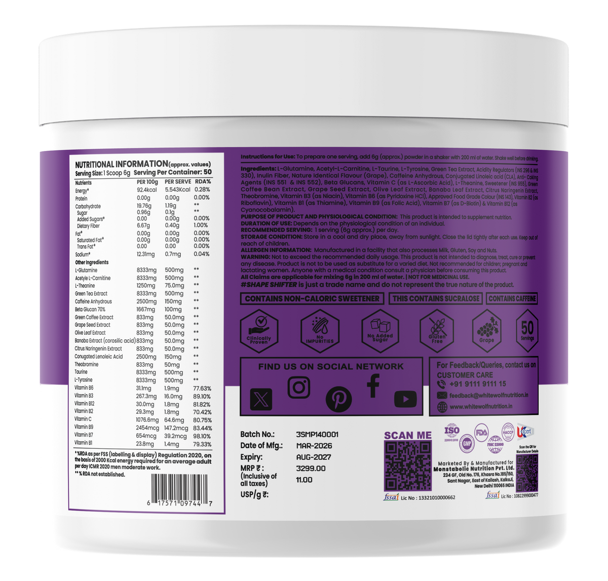 Shape Shifter – Fat Burner