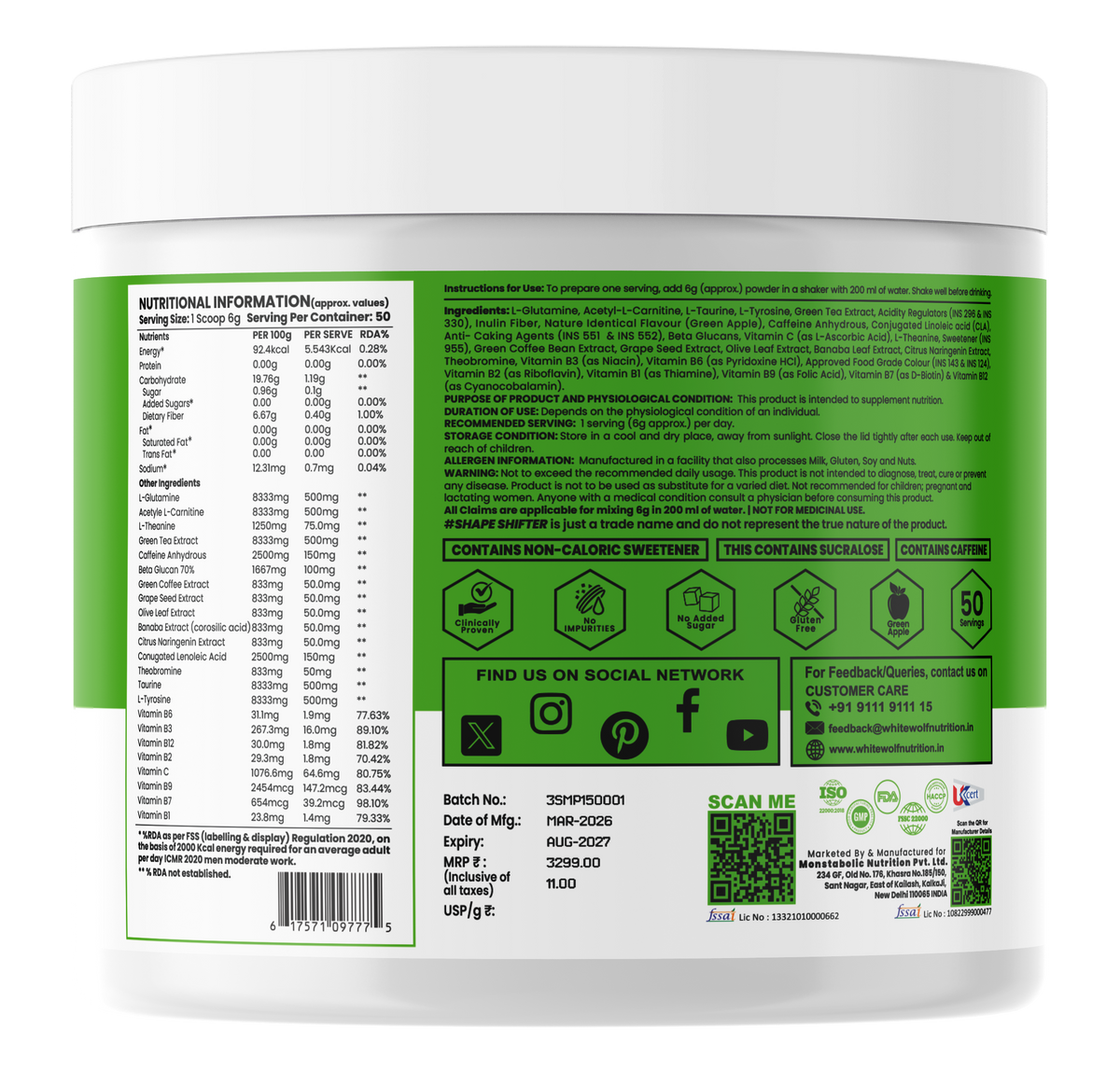 Shape Shifter – Fat Burner