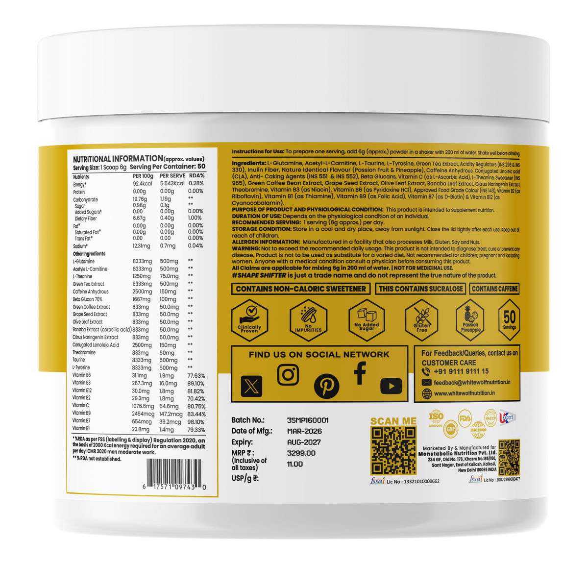 Shape Shifter – Fat Burner