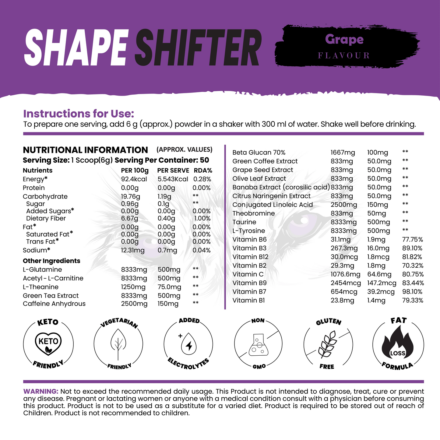 Shape Shifter Fat Burner