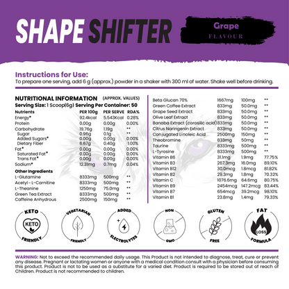 Shape Shifter Fat Burner