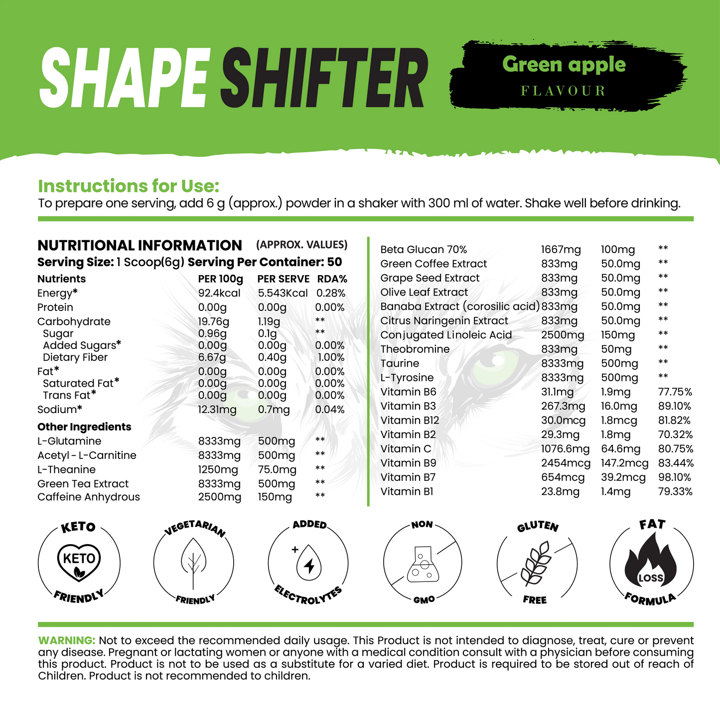 Shape Shifter Fat Burner