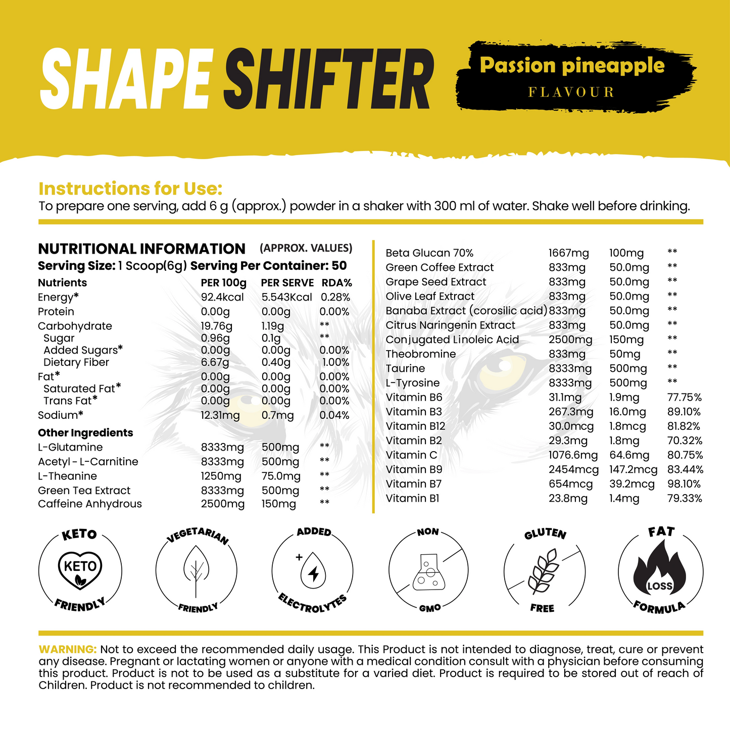 Shape Shifter Fat Burner