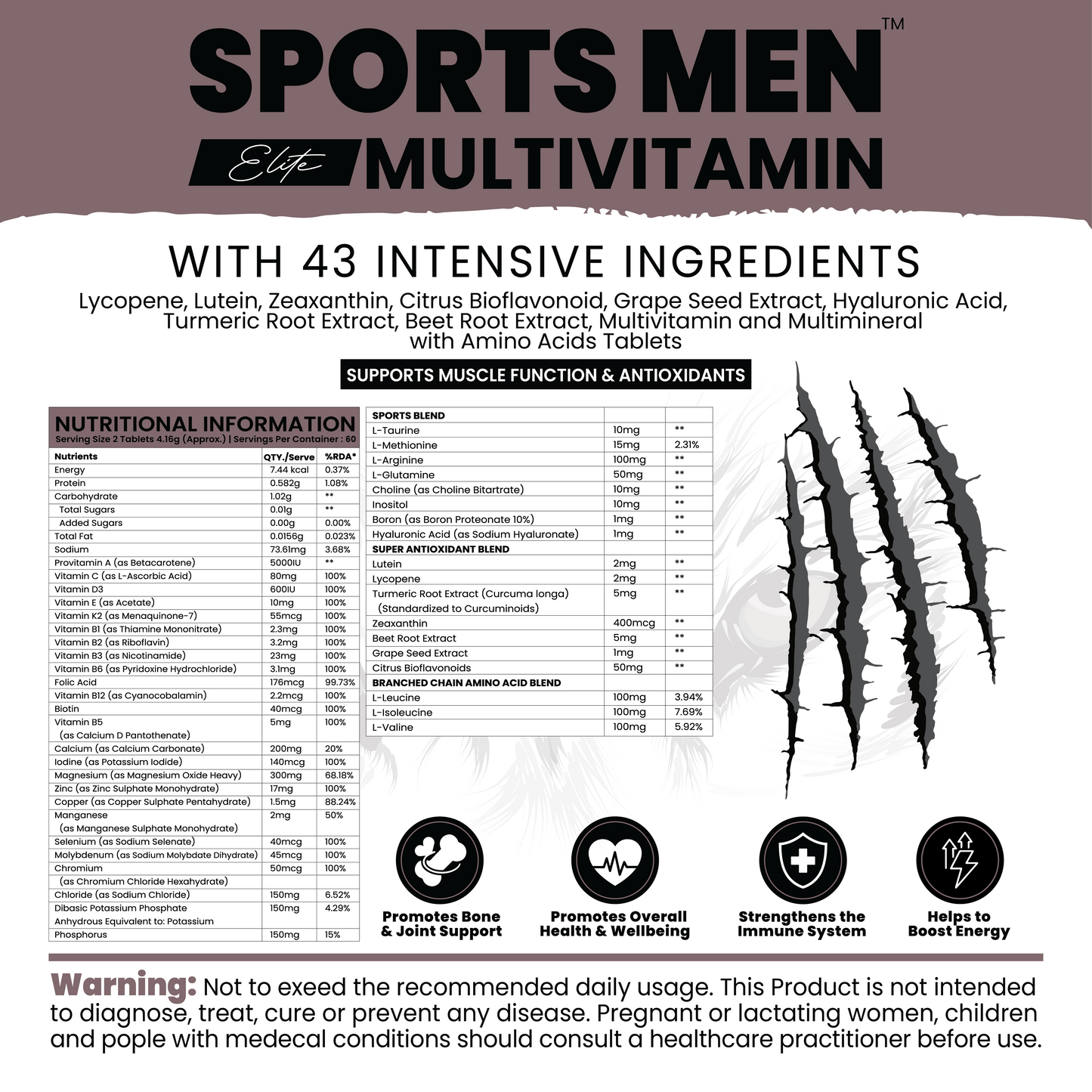 Sports Men multivitamin