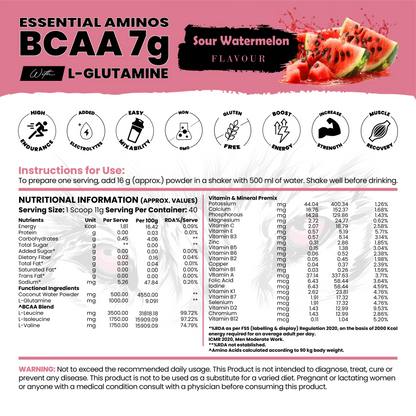 BCAA 7g With L-Glutamine ( 1g ) & Electrolyte