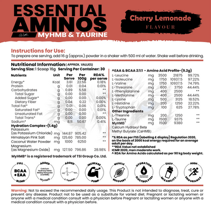 Essential Aminos EAA With My HMB
