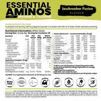 Essential Aminos EAA With My HMB