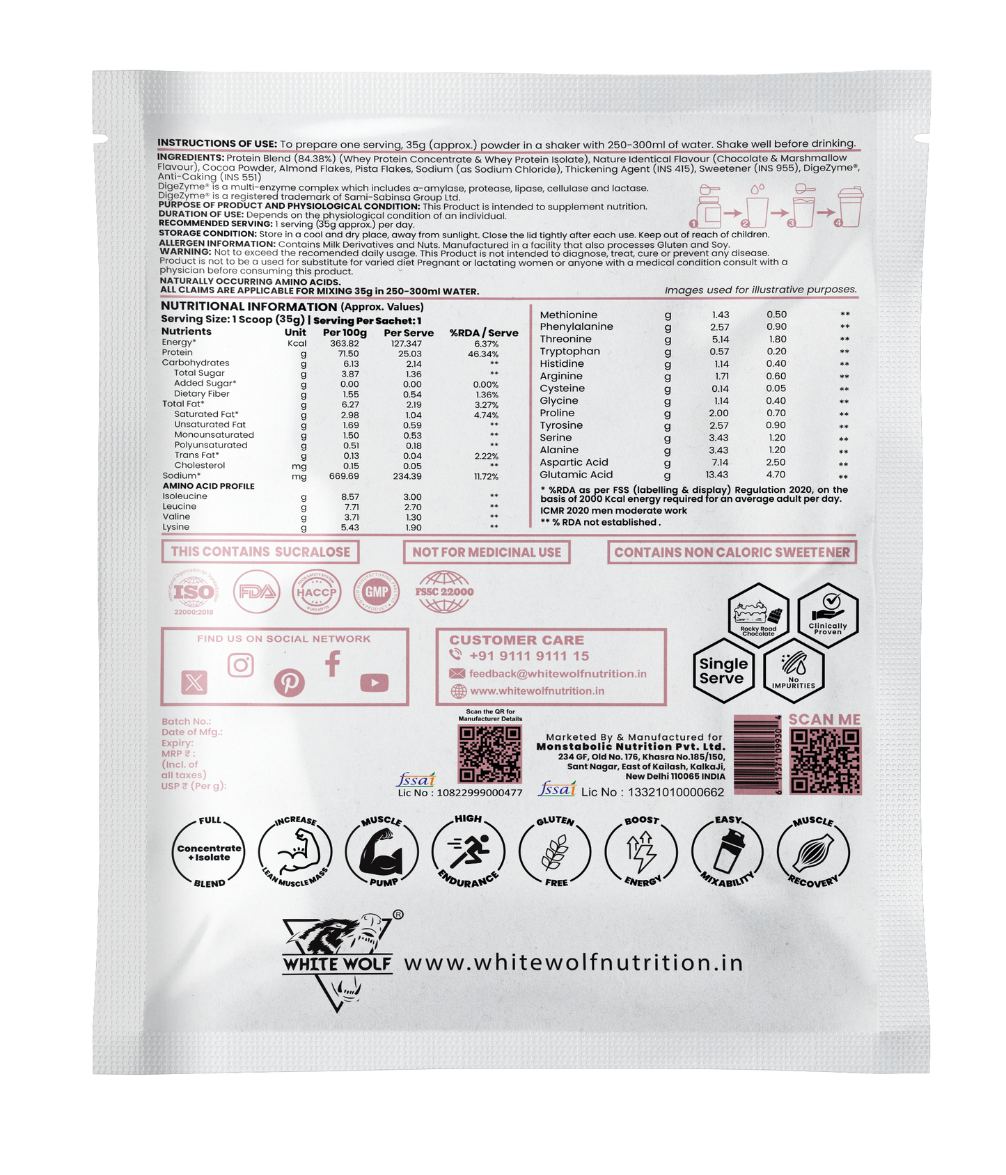 Whey Blend with Isolate – 25 g Protein Travel Pack