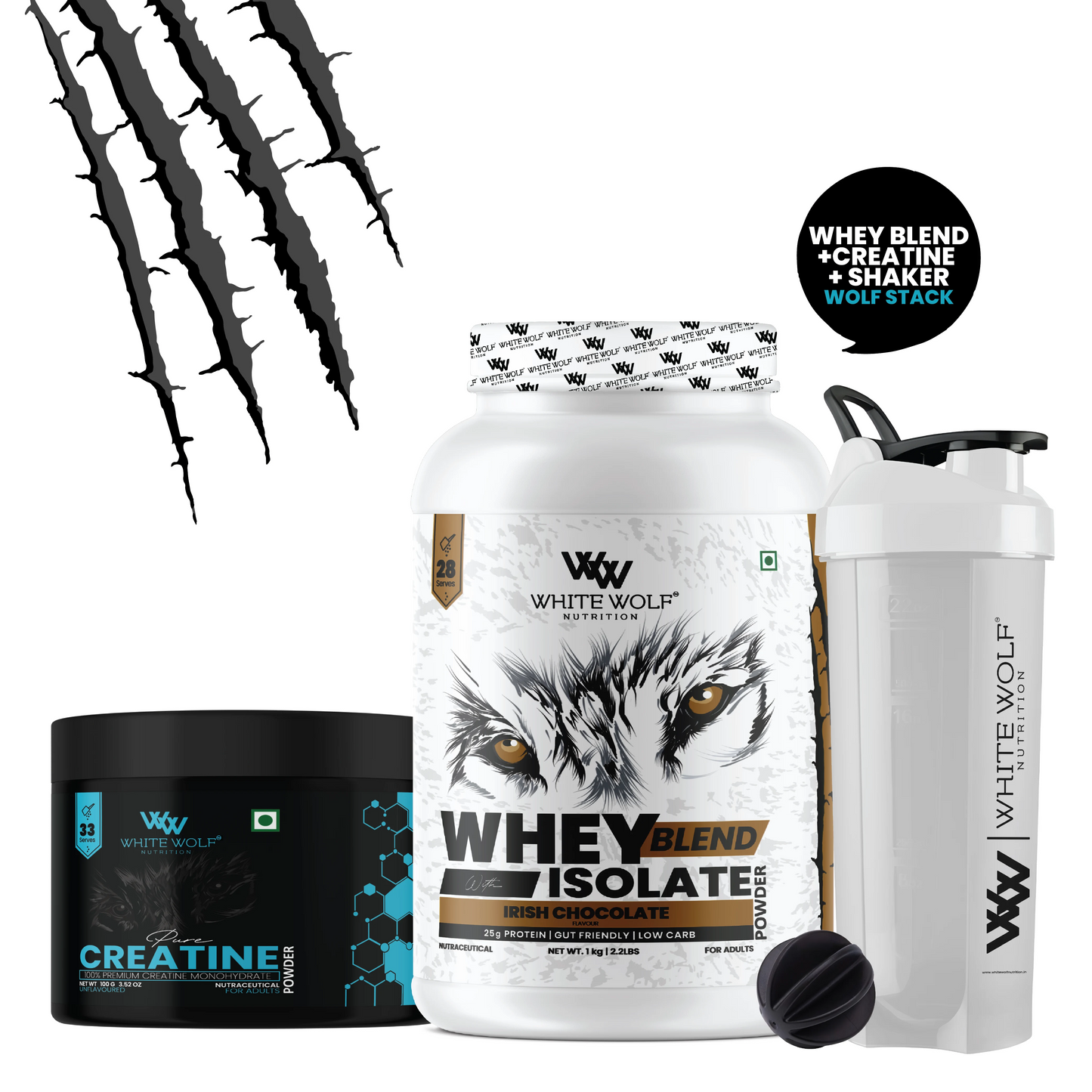 Whey Blend + Creatine +Plastic Shaker